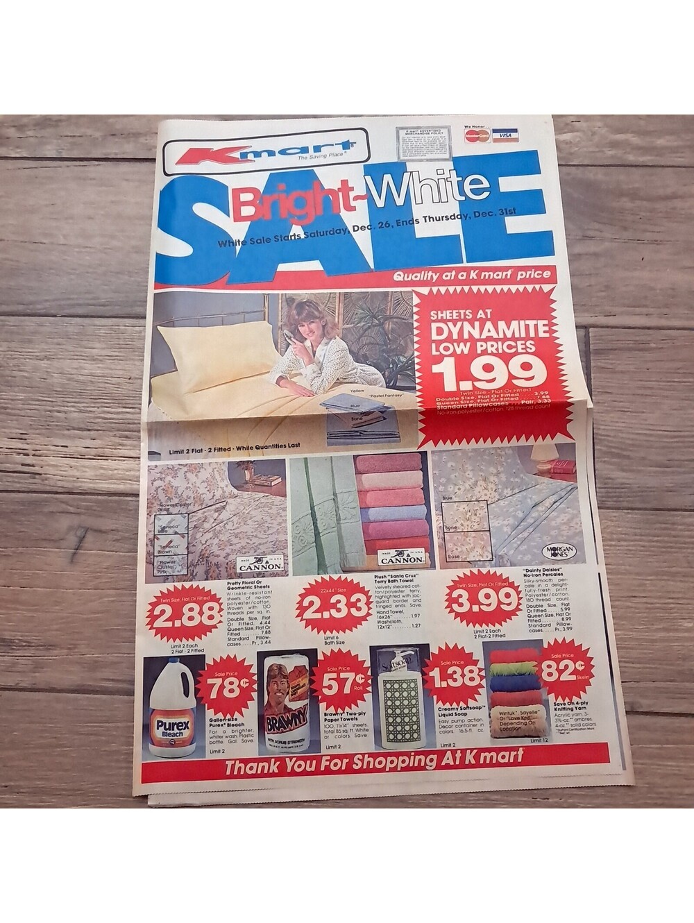 Vintage KMART SUNDAY INSERT Newspaper AD sales flyer December 1981 K-mart advert